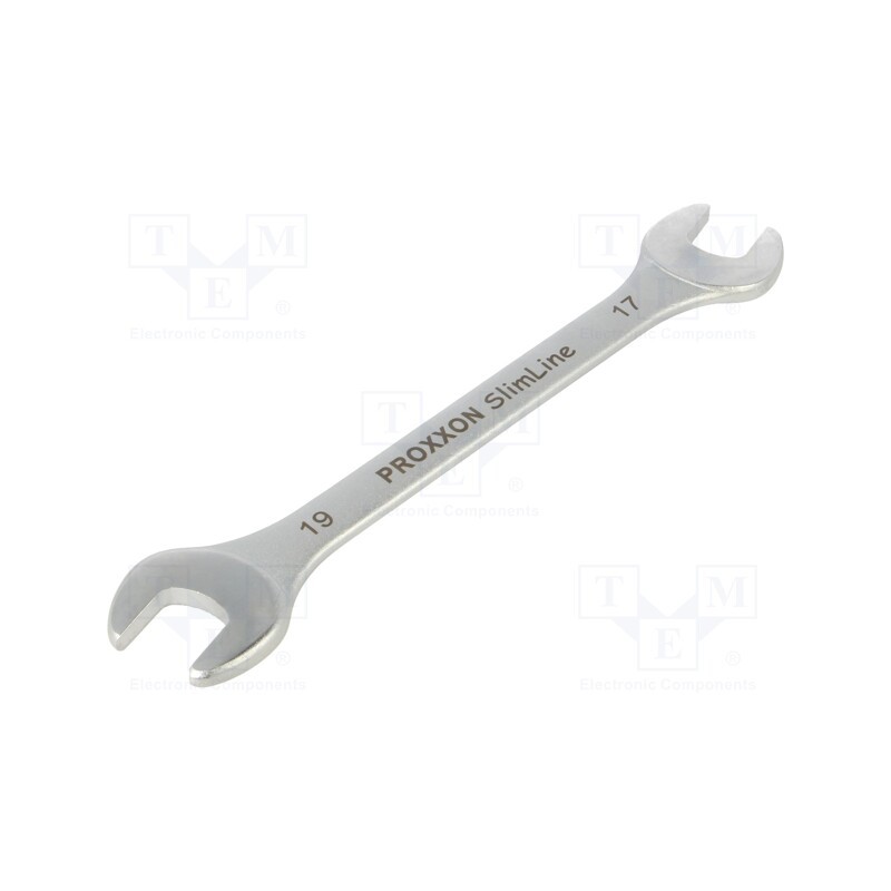 1 pcs x PROXXON - 23848 - Wrench, spanner, 17mm,19mm, Chrom-vanadium steel, SlimLine