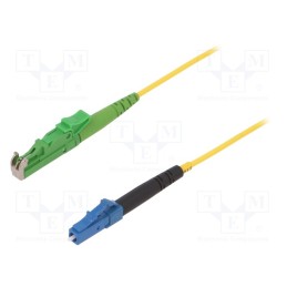 1 pcs x FIBRAIN - G-LC-E2A-S-005.0-SX-D-18Y - Fiber patch cord, E2/APC,LC/UPC, 5m, Optical fiber: 9/125um, Gold