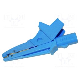 1 pcs x SONEL - K-02 - Crocodile clip, 20A, blue, max.16mm, 1kV, Type: insulated