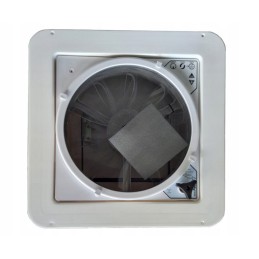 Roof window 40x40 Maxfan white 12v with fan