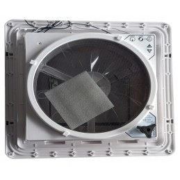 Roof window 40x40 Maxfan white 12v with fan