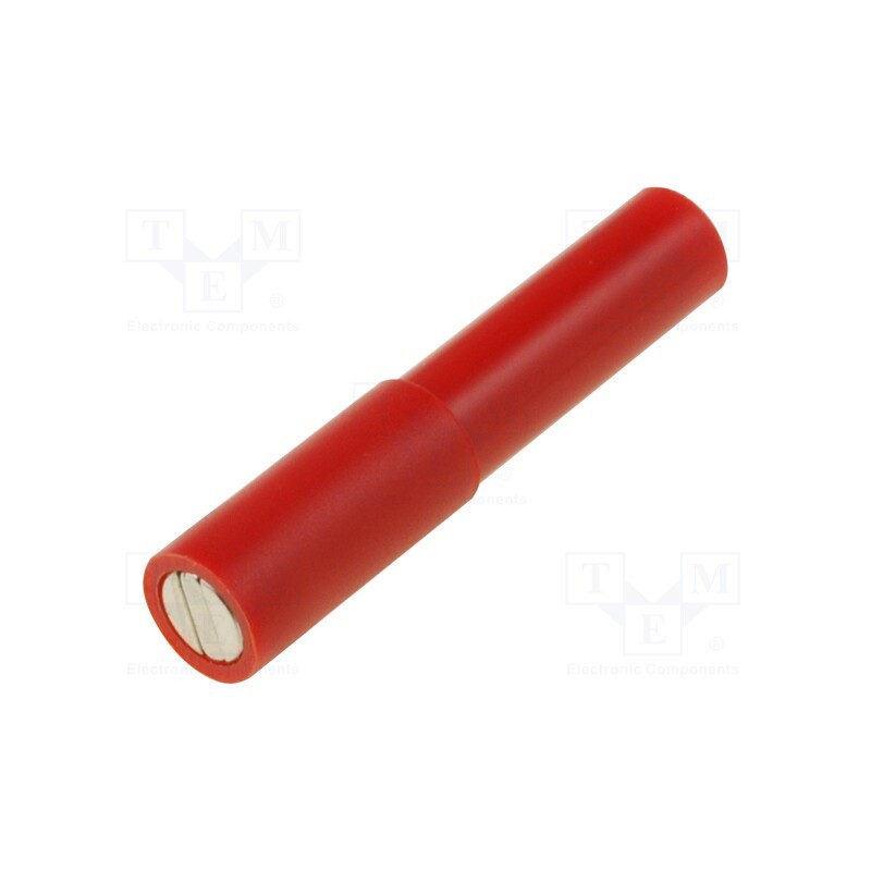 1 pcs x ELECTRO-PJP - ADAMAGNETD7F4-RT - Magnetic cap, 12A, 70V, red, Socket size: 4mm, Overall len: 35mm