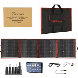 Portable foldable solar panel 12v 80w for travel