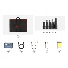 Portable foldable solar panel 12v 80w for travel