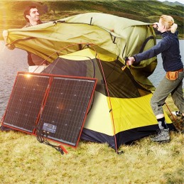 Portable foldable solar panel 12v 80w for travel