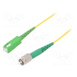1 pcs x FIBRAIN - G-SCA-FCA-S-005.0-SX-D-18-Y - Fiber patch cord, FC/APC,SC/APC, 5m, Optical fiber: 9/125um, Gold