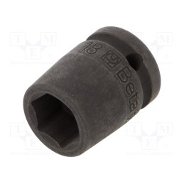 1 pcs x BETA - 720-18 - Socket, 6-angles,socket spanner,impact, HEX 18mm, 1/2', 38mm