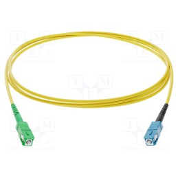1 pcs x FIBRAIN - G-SCA-SC-S-005.0-SX-D-18-Y - Fiber patch cord, SC/APC,SC/UPC, 5m, Optical fiber: 9/125um, Gold