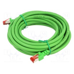 1 pcs x HELUKABEL - 803011 - Patch cord, S/FTP, 6, stranded, Cu, LSZH, green, 5m, 27AWG
