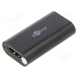 1 pcs x Goobay - 58491 - Repeater HDMI, HDCP 1.4,HDMI 1.4, HDMI socket,both sides, black