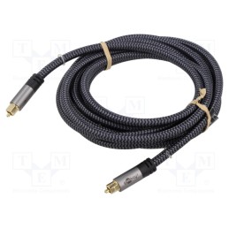 1 pcs x Goobay - 65306 - Cable, Toslink plug,both sides, 3m, Plating: gold-plated, PVC