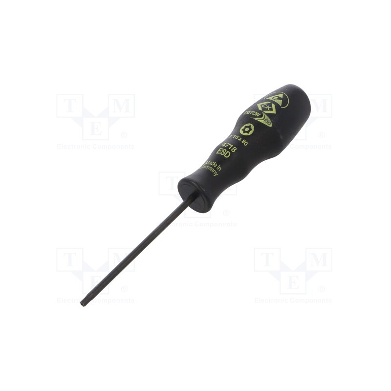 1 pcs x C.K - T4718ESD 15 - Screwdriver, Torx® with protection, T15H, ESD, Triton ESD