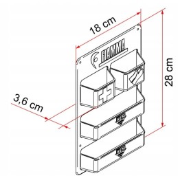 Poles for service doors of fiamma toilets