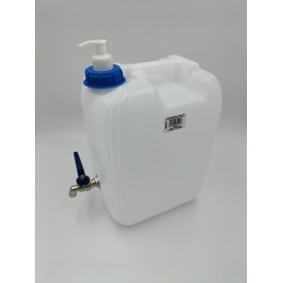 Banka canister, 10l water container with tap, soap dispenser