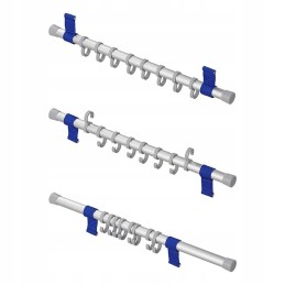 Clothes hanger with 8 hooks for the vestibule for a pipe