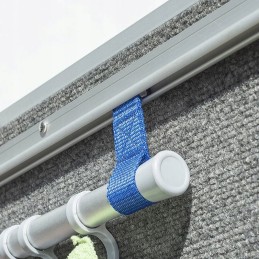 Clothes hanger with 8 hooks for the vestibule for a pipe