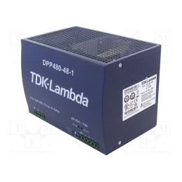 1 pcs x TDK-LAMBDA - DPP480-48-1 - Power supply: switched-mode, for DIN rail, 480W, 48VDC, 10A, 90%