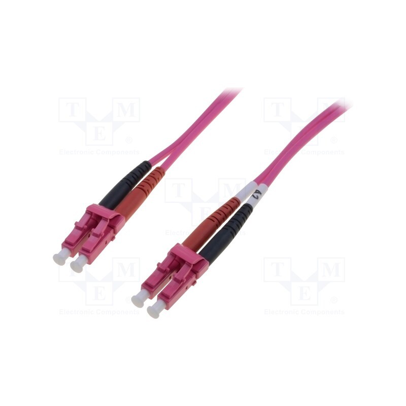 1 pcs x DIGITUS - DK-2533-10-4 - Fiber patch cord, OM4, LC/PC,both sides, 10m, LSZH, purple