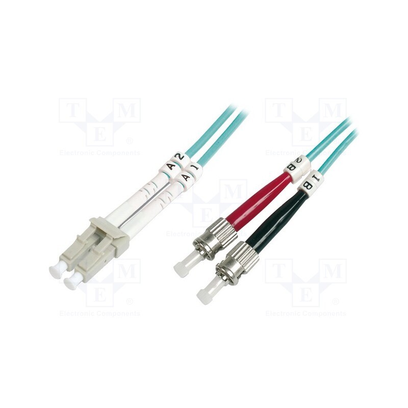 1 pcs x DIGITUS - DK-2531-01/3 - Fiber patch cord, OM3, LC/UPC,ST/UPC, 1m, Optical fiber: 50/125um