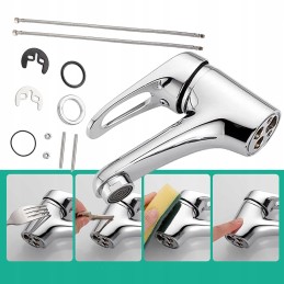 Hot and cold water tap, bathtub tap, 3 8 copper