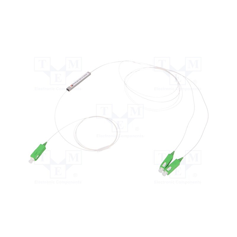 1 pcs x FIBRAIN - FPLC-G0-2-12-90-1-2-X1-2-SCA-SCA - Transition: splitter, SC/APC,both sides, Input: SC/APC, 55x7x4mm