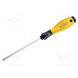1 pcs x WIHA - 27151 - Screwdriver, slot, 4,0x0,8mm, ESD, SoftFinish®, Overall len: 211mm