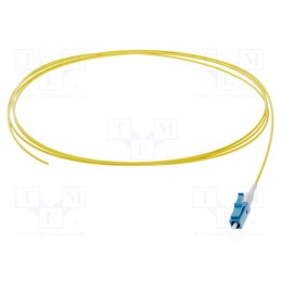 1 pcs x FIBRAIN - G-LC-XX-S-002.0-P9-D-09-Y - Optic fiber pigtail, LC/UPC, 2m, Optical fiber: 900um, yellow