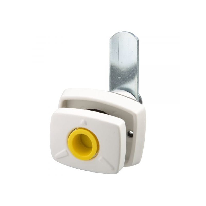 HSC storage compartment hatch service flap lock without insert