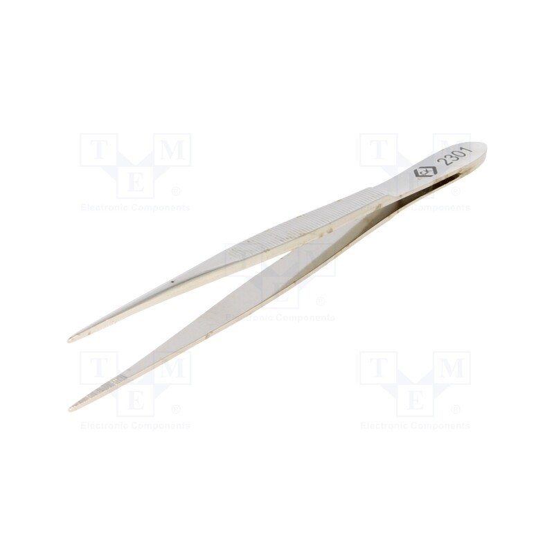 1 pcs x C.K - T2301 - Tweezers, 115mm, Blades: narrow, Tipwidth: 1mm, 16g