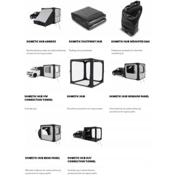 Dometic hub vw t6 connection vestibule tunnel