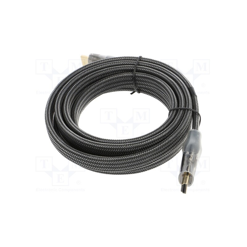 1 pcs x VENTION - AASBH - Cable, HDMI 2.0,flat, HDMI plug,both sides, PVC, textile, Len: 2m