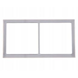 Chrome-plated double frame for socket switch