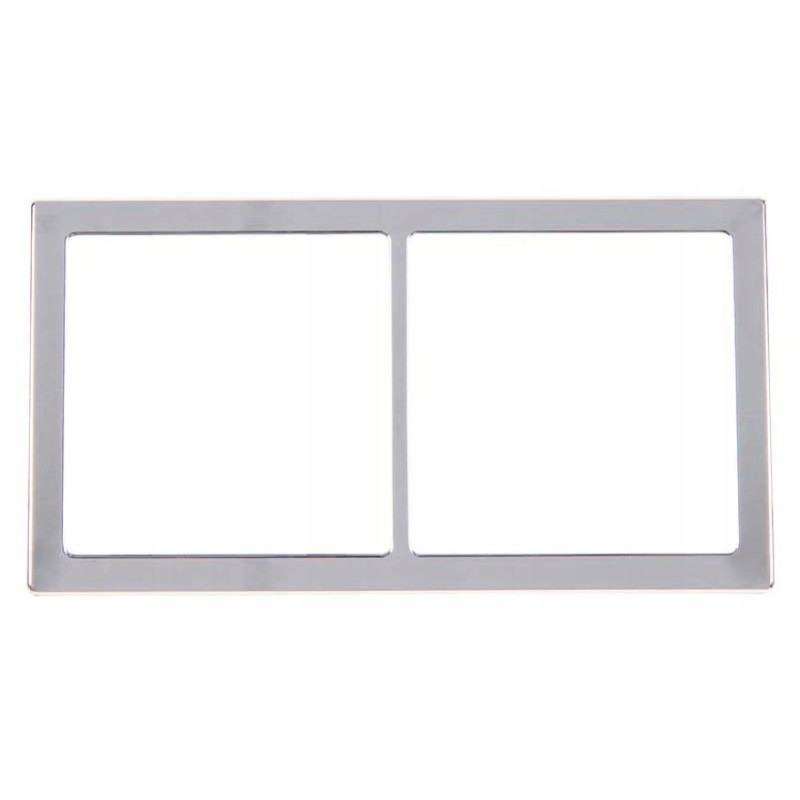 Chrome-plated double frame for socket switch