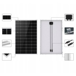 Photovoltaic solar panel module 120w regulator