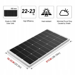 Photovoltaic solar panel module 120w regulator