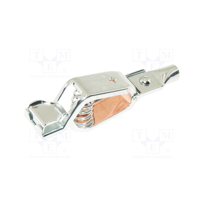 1 pcs x MUELLER ELECTRIC - BU-11APS - Crocodile clip, 100A, Grip capac: max.41mm, Overall len: 152mm