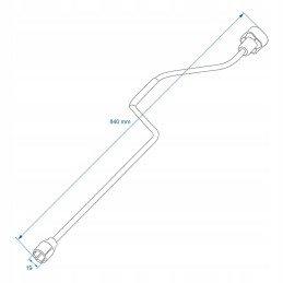 19mm wrench for caravan leg 84cm 840