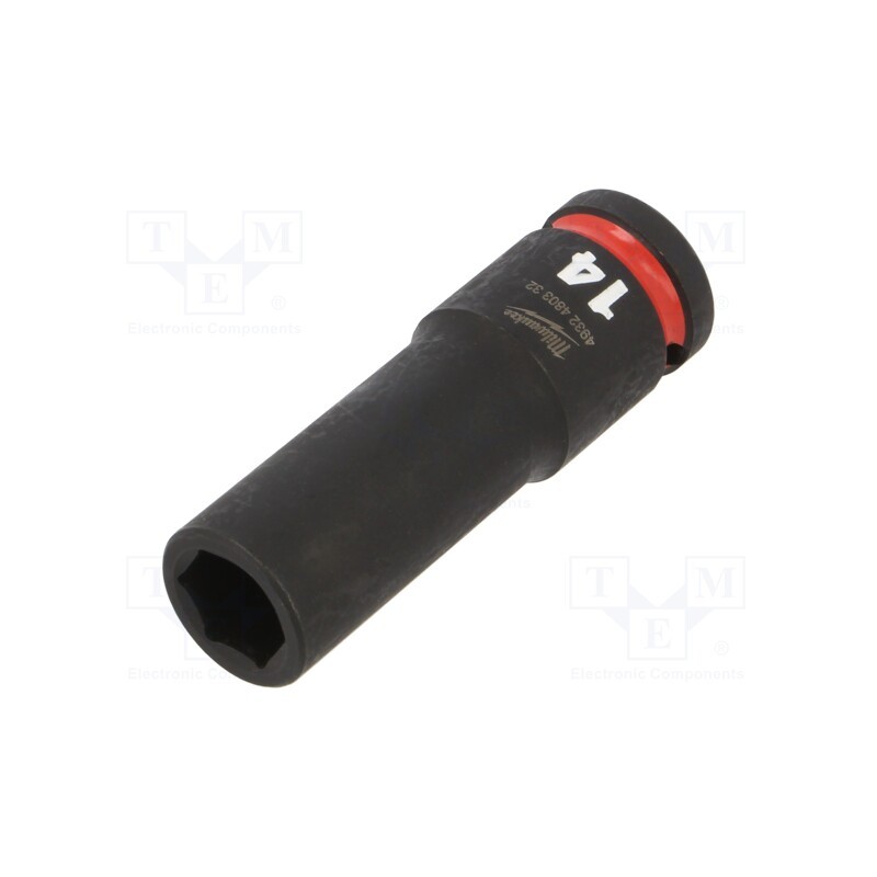 1 pcs x Milwaukee - 4932480332 - Socket, 6-angles,socket spanner,impact, HEX 14mm, 1/2', long