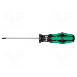 1 pcs x WERA - 5028008001 - Screwdriver, Torx®, TX15, Blade length: 80mm, Overall len: 178mm