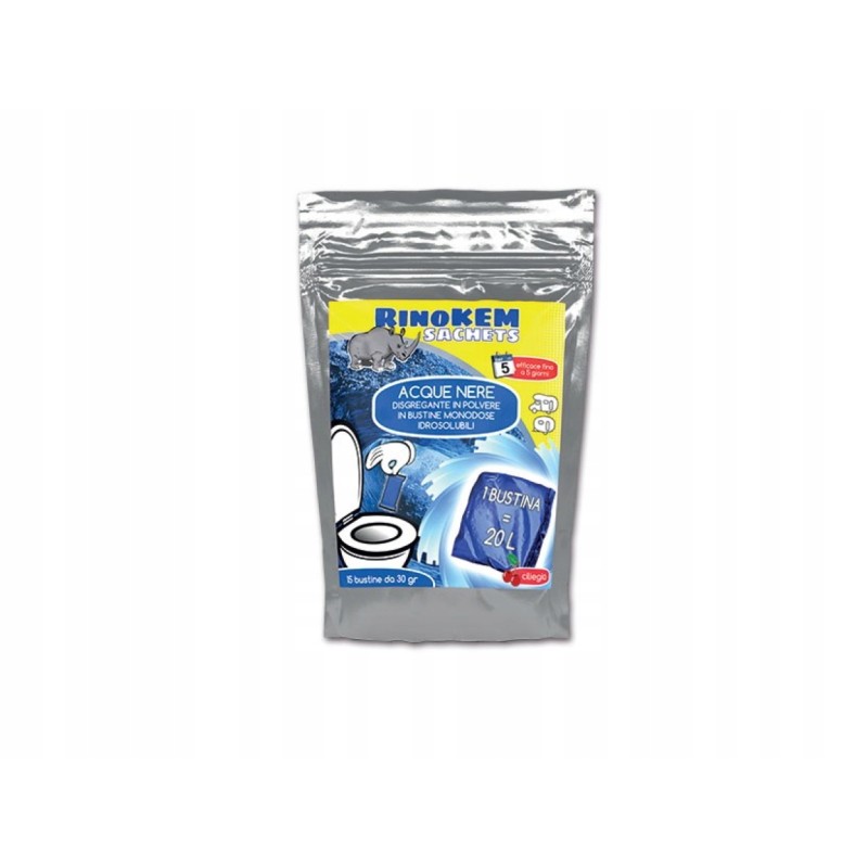 Rinokem sachets for toilet, 15 pcs