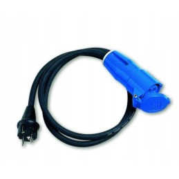 Schuko Cee Brunner adapter extension cable 150 cm