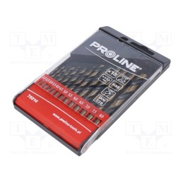 1 set x PROLINE - 79214 - Drill set, for metal, high speed steel stal szybkotnąca HSS
