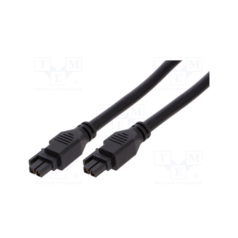 1 pcs x MOLEX - 2451360205 - Cable, Mega-Fit, female, PIN: 2, Len: 0.5m, 18A, Insulation: PVC, 300V