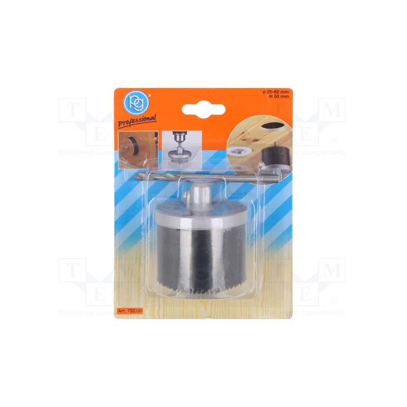 1 pcs x PG PROFESSIONAL - 732 - Hole saw, Ø: 6mm, wood,drywall,chipboard