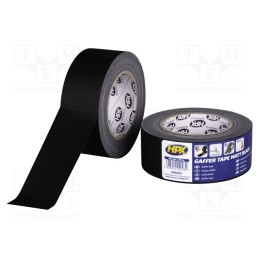1 rol x HPX - GB5025 - Tape: duct, W: 48mm, L: 25m, Thk: 0.31mm, black, natural rubber, 12%
