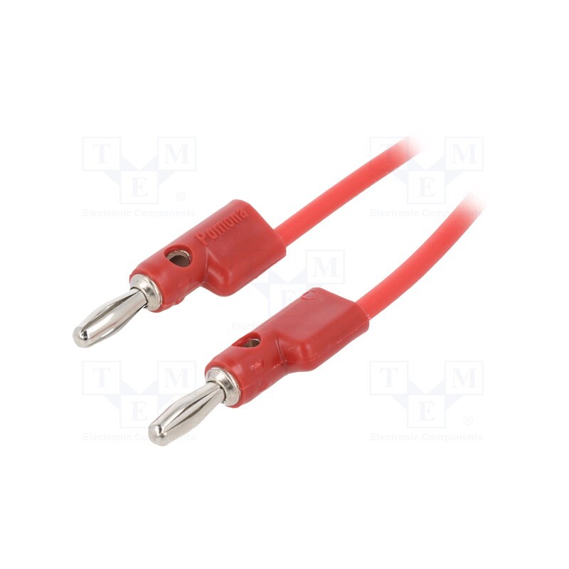 1 pcs x POMONA - B-48-2 - Test lead, 60VDC, 30VAC, 15A, Len: 1.219m, red, B