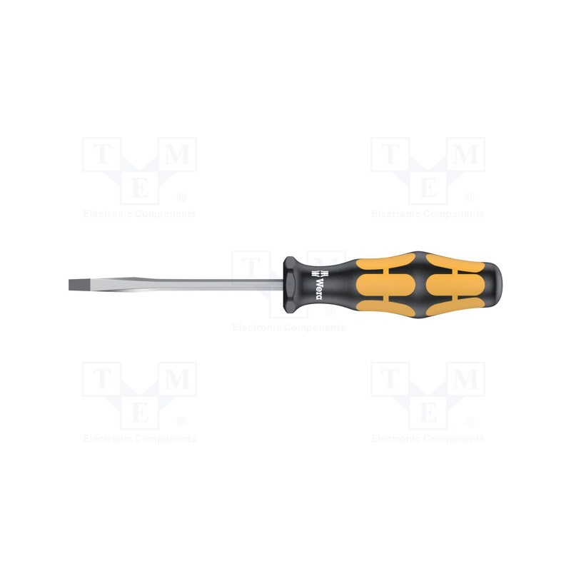 1 pcs x WERA - 5018260001 - Screwdriver, slot, for impact,assisted with a key, 3,5x0,6mm