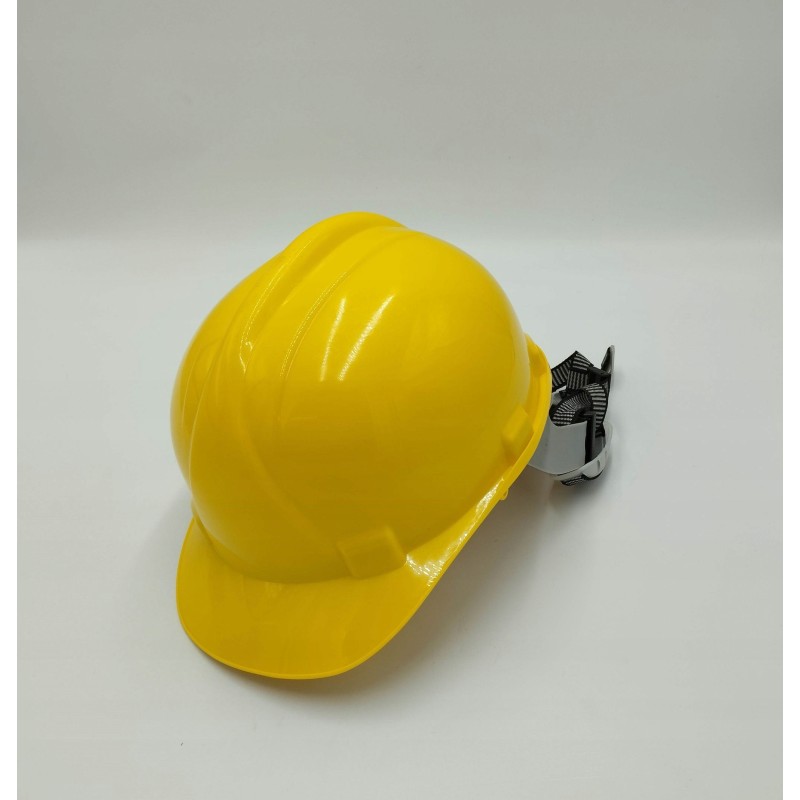 Yellow helmet, 4 point truck mounting