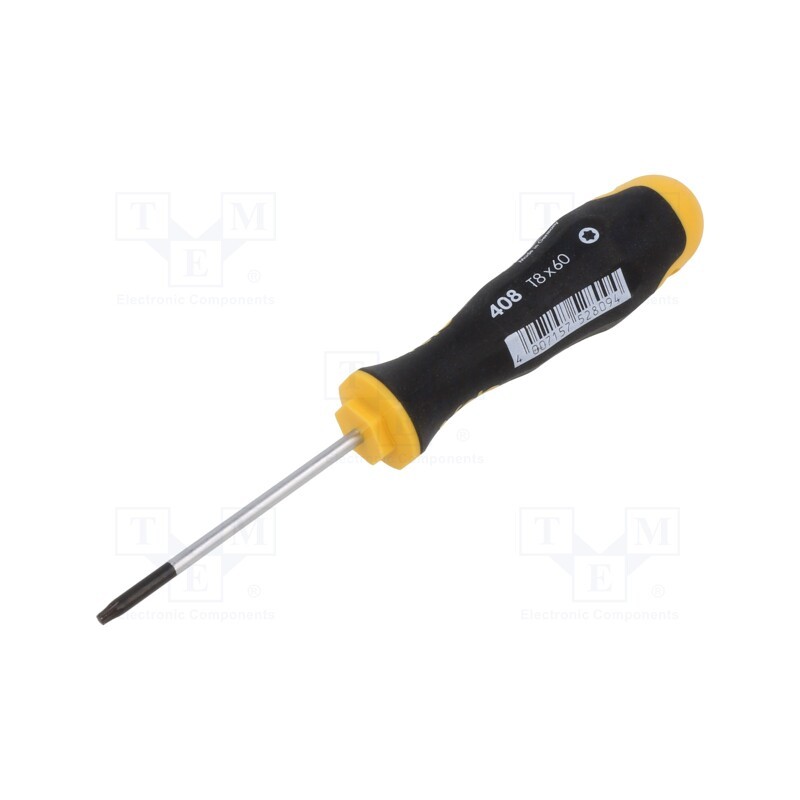 1 pcs x FELO - 408 083 40 - Screwdriver, Torx®, TX08, ERGONIC®