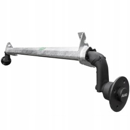 Unbraked trailer axle for alcove trailer